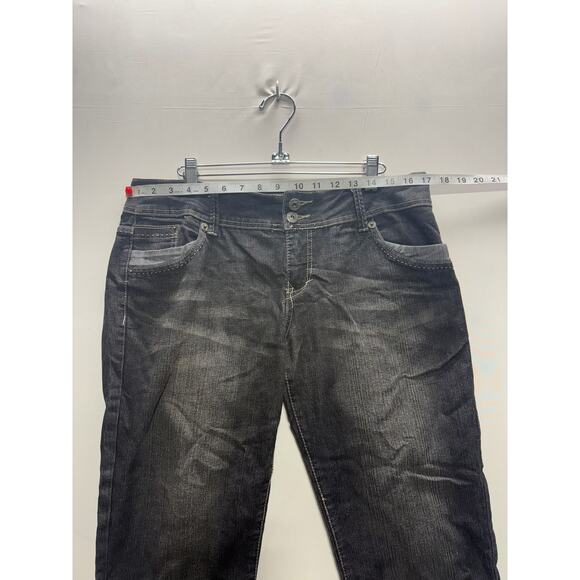 Freestyle Revolution Women's Black Denim Jeans Size 13 98% Cotton, 2% Spandex - Picture 6 of 8